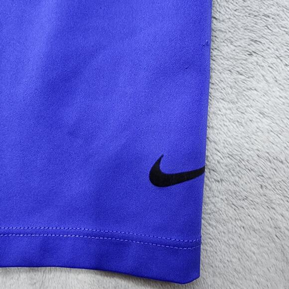 Nike Pro Leggings Womens M Purple Black Dri-FIT Twist Waist Crop Capri Running - Picture 3 of 14